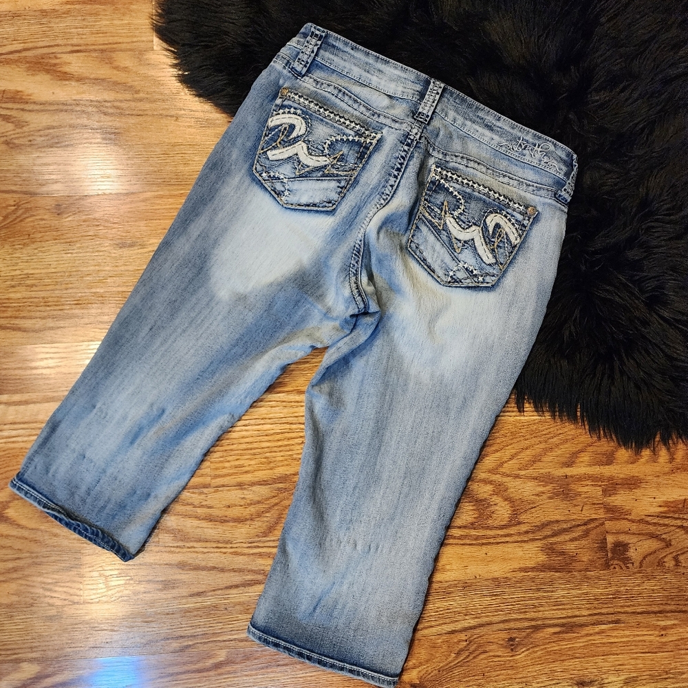 Truth Women's Blue Denim Capri Jeans Size 12